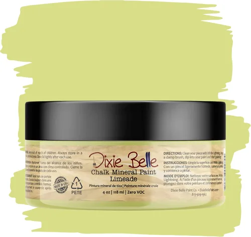 Vista 328 de Pintura para muebles con acabado de tiza Dixie Belle Paint Company - Amatista (4oz) - Pintura mineral de tiza chic púrpura profundo mate