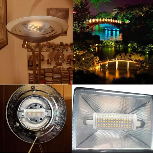 Vista 5 de Bombilla LED R7s 4.646 in 30w Bombillas Regulables Led Reemplazo Halógeno 300 W Tipo J Doble Extremo T3 R7s Base 300w Reflector Equivalente