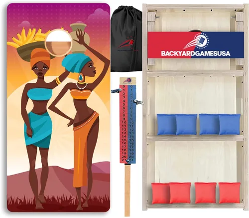 Vista 50 de CornholeGamesUSA Pro - Juego de tablas de Cornhole Fabricado en Estados Unidos Abedul báltico 3/4 Sin rebote Patas triples gruesas Dos