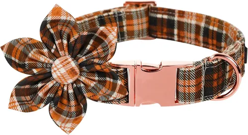 Vista 13 de Collar de Halloween para perro con moño de lionet paws - Lindo collar ajustable de moño de algodón para otoño con hebilla de metal para perro A: O &
