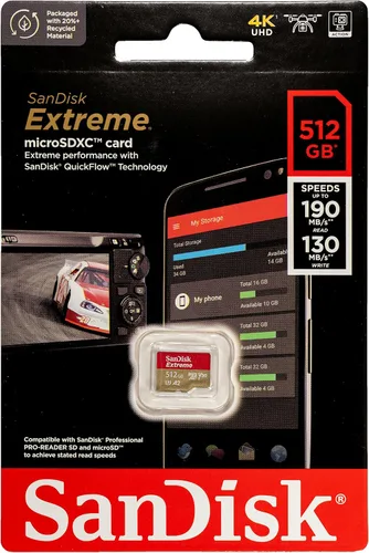 Vista 2 de SanDisk Micro Extreme - Tarjeta de memoria SDXC de 512 GB funciona