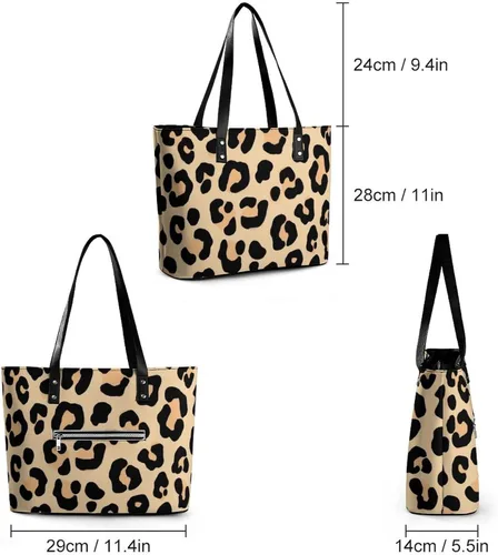 Vista 4 de Bolso de moda con cremallera Bolso de mano de gran capacidad Bolso de hombro