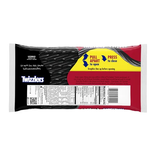 Vista 2 de TWIZZLERS Twists (regaliz negro, bolsas de 1 libra, paquete de 6)