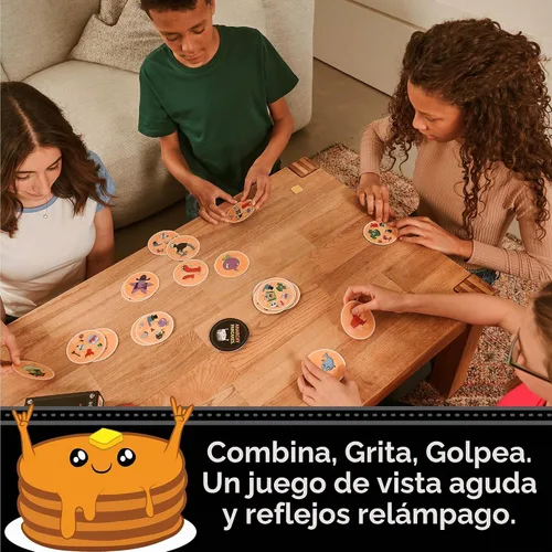 Vista 2 de Exploding Kittens – Anarchy Pancakes, de los creadores de Spot It! – Un juego de coincidencias deliciosamente rápido - 2-6 jugadores, a partir de 7
