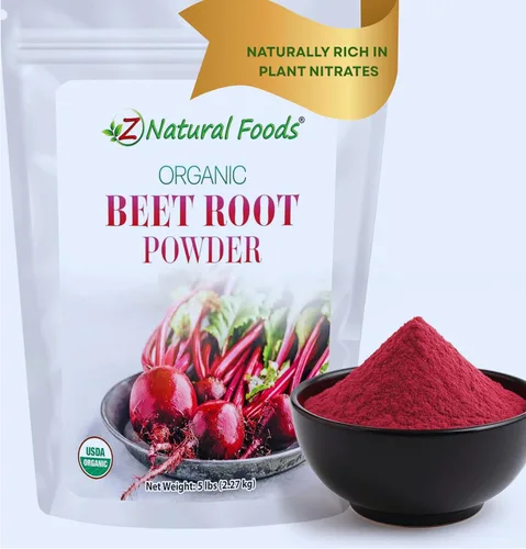 Vista 15 de Z Natural Foods Polvo orgánico de raíz de remolacha – Polvo de remolacha denso en nutrientes con antioxidantes, óxido nítrico para la salud