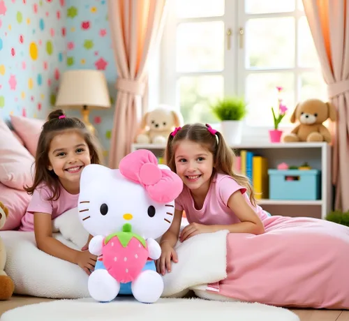 Vista 9 de Juguete de peluche de gatito de 17.5 pulgadas, animal de peluche Kawaii, muñeca de felpa suave para niños, adolescentes, coleccionistas y decoración