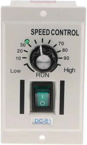 Vista 2 de AC 110V 400W perilla controlador de velocidad del motor DC 0-90V variable ajustar el control del torno