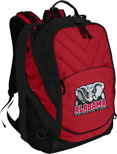 Vista 8 de Broad Bay Mochila Alabama University of Alabama Crimson Tide - Bolsas para computadora portátil, Negro y Gris - Logo Redondo, Tamaño único, Mochila