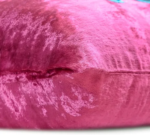 Vista 2 de The HomeCentric Fundas de almohada, funda de almohada decorativa rosa fucsia, funda de cojín geométrica, funda de almohada de 12 x 12 pulgadas