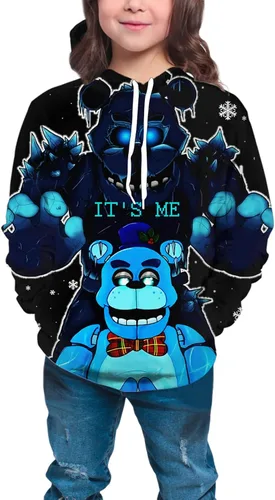Vista 4 de BLYLUXU Youth Hoodie Boys and Girls 3D Printed Pullover Sweatshirt Kids Cartoon Game Sport Hoodie