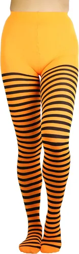 Vista 15 de ToBeInStyle Medias de rayas horizontales de nailon para mujer
