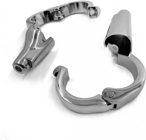 Vista 3 de HTTMT- Kit de reubicación de señal de giro cromado delantero de motocicleta compatible con H-D Harle FXD Dyna 2008-2017 [P/N: MT224-023-CD]