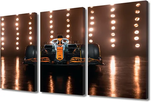 Vista 82 de Arte de pared de auto deportivo rojo para sala de estar, arte de pared de lienzo de súper auto genial, imágenes pósters, 3 piezas, arte moderno