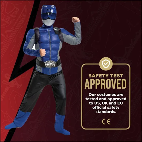 Vista 7 de Disfraz clásico de Blue Ranger Beast Morphers