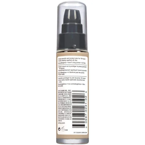 Vista 7 de Almay Base líquida, Color Verdaderamente Duradero, Acabado Natural de Larga Duración, Vitamina E y Extracto de Limón, Hipoalergénico, Libre de 140