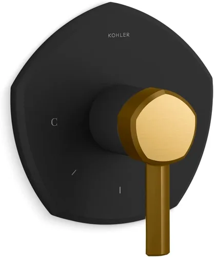 Vista 25 de KOHLER K- TS27043-3-BV Occasion™ RITE-TEMP VALVE TRIM, vibrante bronce cepillado