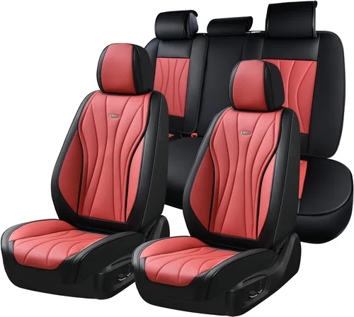 Vista 41 de Coverado Funda de asiento de automóvil, funda de asiento delantero para automóvil, protector de asiento de automóvil de cuero impermeable, fundas