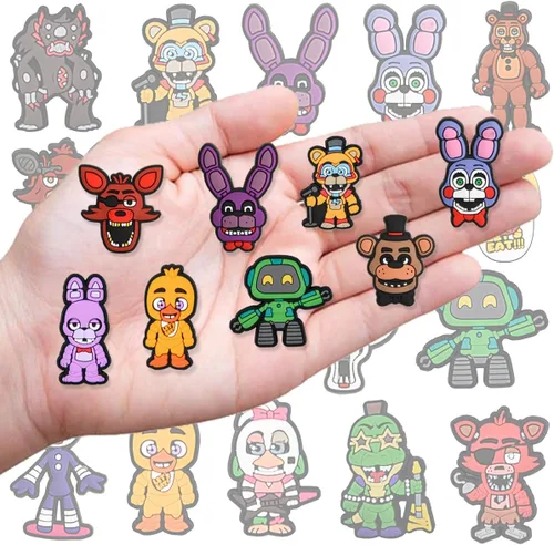 Vista 2 de ANLANESHOP Dibujos animados zapatos encantos de decoración de zapatos de videojuegos encantos película PVC zapato encanto para zapatos
