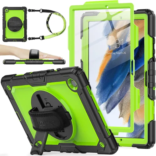 Vista 20 de SEYMAC stock Funda para Samsung Galaxy Tab A8 de 10.5 pulgadas, funda de protección contra caídas de cuerpo completo con protector de pantalla