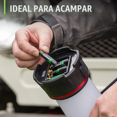 Vista 6 de Coast Zithion-X - Batería recargable AA (8 baterías) y estación de carga ZXCS16 de 16 puertos - Paquete combinado