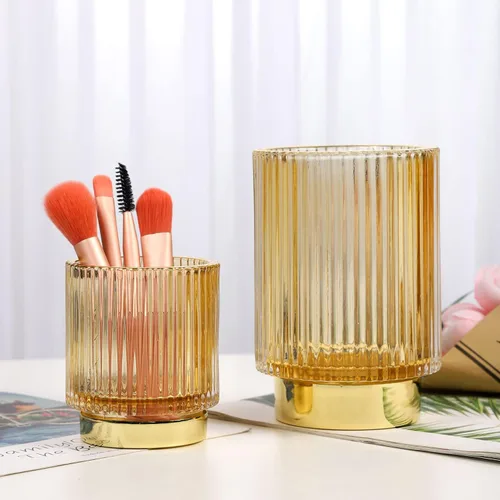 Vista 3 de WHJY Soporte para brochas de maquillaje, organizador de lápiz labial, organizador de cosméticos, 3 pulgadas, organizador de brillo de labios