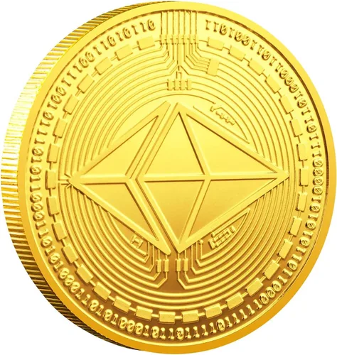 Vista 6 de Monedas Dogecoin de 3 piezas, regalos coleccionables protectores. Criptomoneda Blockchain con fichas conmemorativas originales Chase Coin