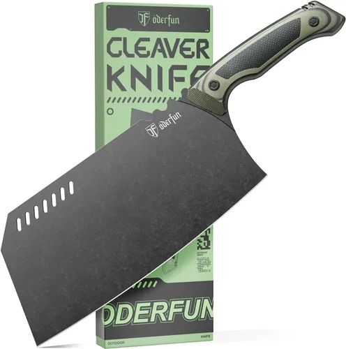 Vista 9 de Cuchillo de Utilidad de Cocina de 5.5 Pulgadas - Acero Alemán de Espiga Completa Resistente al Óxido, Mango G10 - Cuchillo de Chef Profesional