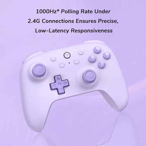 Vista 4 de 8Bitdo Ultimate 2C Wireless Controller (Hall Effect Joystick Update) for Windows PC and Android, with 1000Hz Polling Rate, Remappable L4/R4 Bumpers
