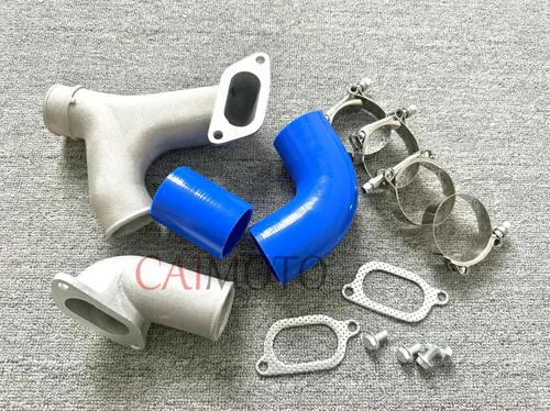 Vista 5 de Intercooler De Montaje Superior Kit De Tubería Y Negro Para Subaru Impreza WRX/WRX STi GD/GG 2002-2007