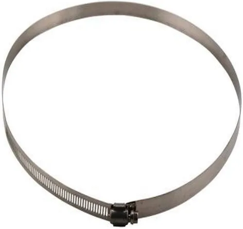 Vista 2 de Ideal-Air Abrazaderas de manguera de acero inoxidable, 6 pulgadas, paquete de 2