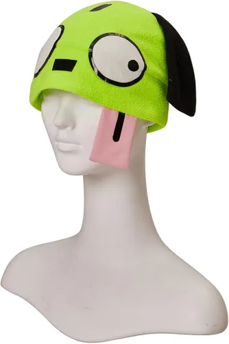 Vista 3 de Invader Cosplay Zim - Gorro de disfraz color verde