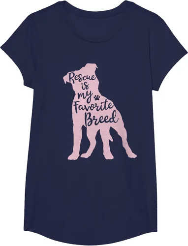 Vista 67 de Pitbull Rescue Is my Favorite Breed Dog Pit Bull Mama - Camiseta, Negro, S