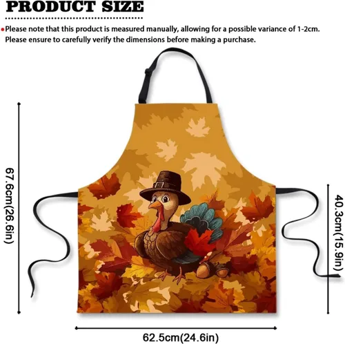 Vista 19 de Dreaweet Delantal de cocina unisex con cuello ajustable de Navidad