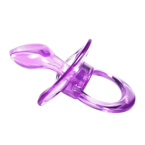 Vista 3 de LittleForBig BigShield - Juego de chupetes brillantes para adultos, color azul y morado Azul y púrpura