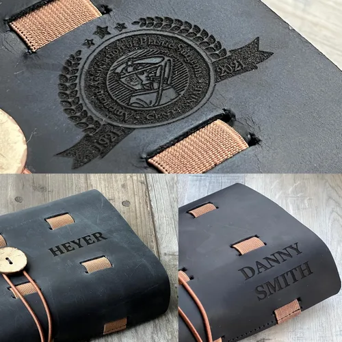 Vista 6 de HARDISTON Organizador de cables electrónicos de cuero genuino personalizado, organizador de cables de viaje hecho a mano, estuche organizador