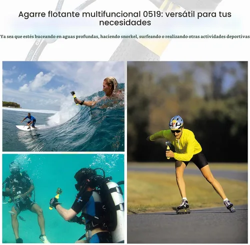 Vista 7 de Empuñadura flotante para GoPro Hero 13 12 11 10 9 8 7 6 5 4