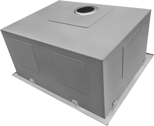 Vista 6 de Ruvati Fregadero de lavandería de montaje superior de 22 x 22 x 12 pulgadas, fregadero de utilidad profundo, fregadero utilitario de acero