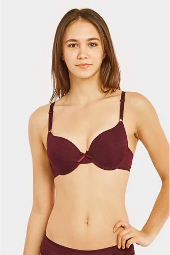 Vista 6 de MaMia - Sostenes de encaje push up de copa entera para mujer (6 unidades), 32B