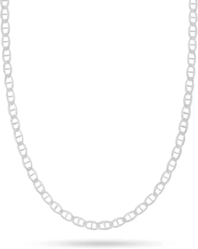 Vista 10 de Pori Jewelers - Collar de cadena de eslabones de plata de ley 925 (2mm, 3mm, 3.5mm, 5.5mm)