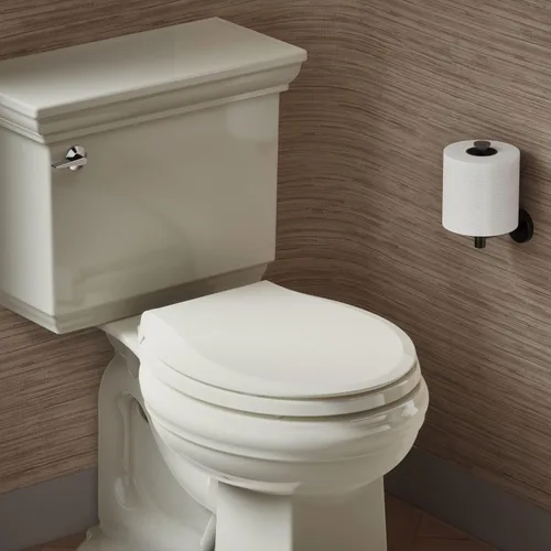 Vista 2 de KOHLER 4639-RL-47 Cachet ReadyLatch Round Toilet Seat Soft Close, Almond Almendra
