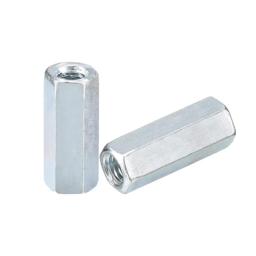 Vista 11 de uxcell Tuercas de acoplamiento M5x8x12mm - Acoplador de varilla roscada hexagonal de acero al carbono galvanizado para muebles, electrónico