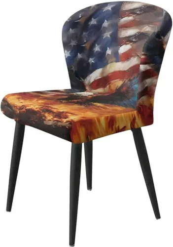 Vista 160 de American Eagle - Juego de 2 fundas para taburetes de bar para sillas de comedor, impermeables, antideslizantes, tamaño universal