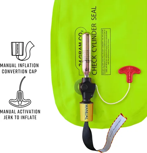 Vista 6 de BLUESTORM Cirrus26 Inflatable PFD Life Jackets for Adults US Coast Guard Approved Automatic Life Vest w/Manual Override Convertibility