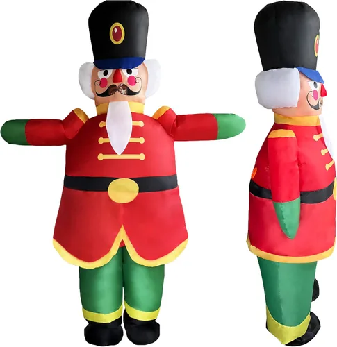 Vista 2 de Disfraz inflable de Navidad Decoración inflable de Navidad para adultosfiesta de Navidaddesfile
