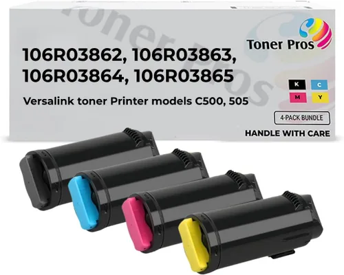 Vista 8 de Toner Pros Xerox Versalink 106R03869, 106R03866, 106R03867, 106R03868 - Cartucho de tóner remanufacturado – Reemplazo de rendimiento extra alto