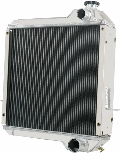 Vista 2 de Radiador de fila de 4 núcleos para retroexcavadora de caja 570 580L 580SSL 590SL 4300 P85 234876A1 234876A2 todo el radiador de aluminio