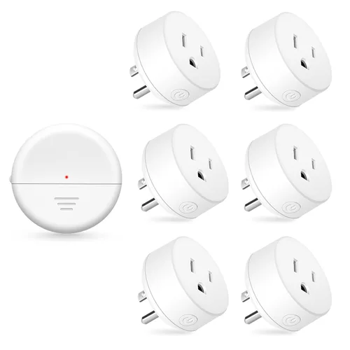Vista 27 de NineLeaf - Enchufe de salida de control remoto, interruptor de luz de encendido y apagado inalámbrico desmontable 500FT Light Plug Decorator