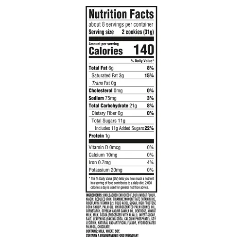 Vista 2 de CHIPS AHOY! Chewy Hershey's Cookies 'n' Creme - Galletas inspiradas en barra, 9.58 onzas