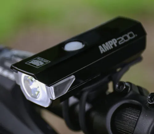 Vista 2 de CATEYE AMPP & ViZ - Kit combinado de luces para bicicleta recargables USB – IPX4 impermeable de alto lumen AMPP Opticube™ LED y luz de seguridad