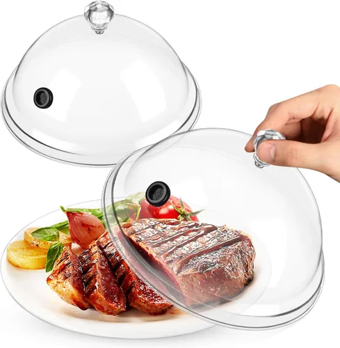 Vista 9 de Hemoton 2pcs cúpula de plástico para platos, vasos, cuencos, infusor Cloche, infusor accesorio tapa